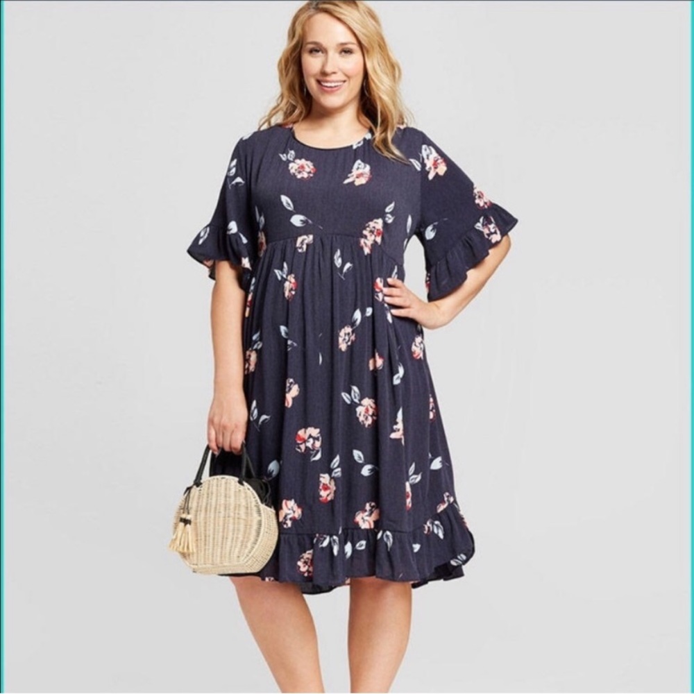 Floral Babydoll Maternity Dress